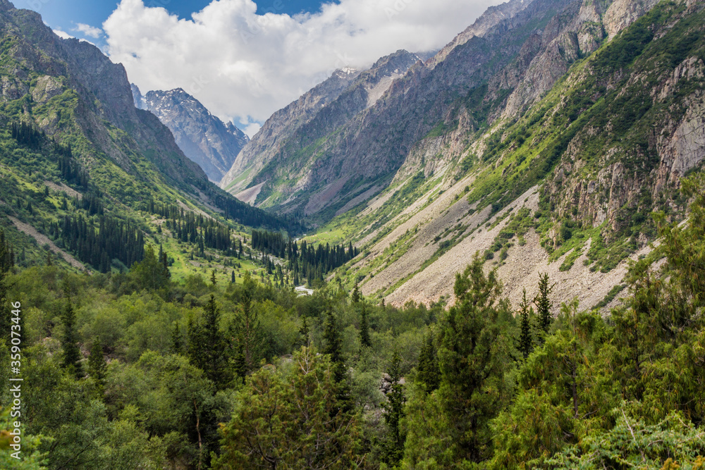 Ala Archa valley in Kyrgyzstan