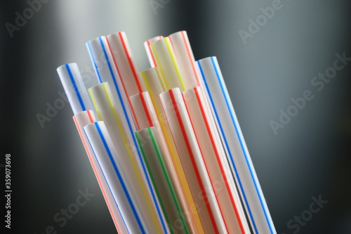 Plastic drinking straws 