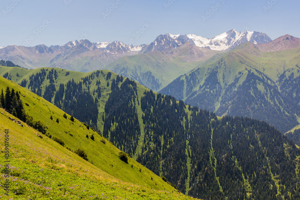 Terskey Alatau mountain range in Kyrgyzstan