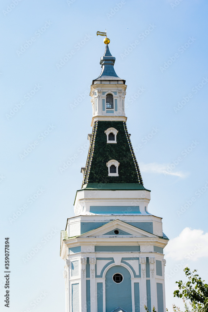 It's Architecture of the Trinity Sergius Lavra in Sergiyev Posad, Moscow District, Russia.