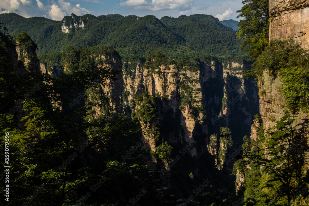 Landscape of Zhangjiajie National Forest Park in Hunan province, China