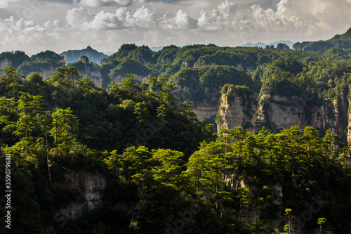 Landscape of Zhangjiajie National Forest Park in Hunan province, China