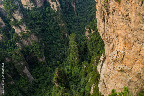 Sandstone formations of Wulingyuan Scenic and Historic Interest Area in Zhangjiajie National Forest Park in Hunan province, China