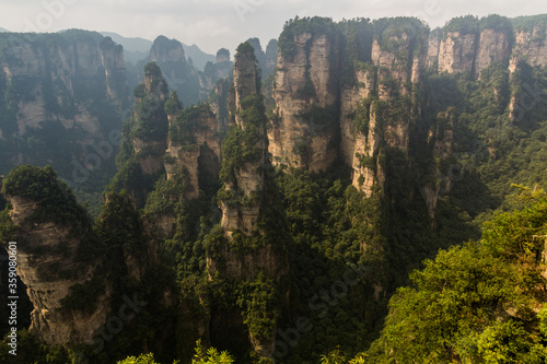 Canvastavla Rocky landscape of Wulingyuan Scenic and Historic Interest Area in Zhangjiajie N