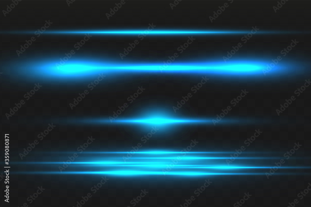 Abstract blue laser beam. Transparent isolated on black background. Vector illustration.the lighting effect.floodlight directional Abstract blue laser beam. Transparent isolated on black background. Vector illustration.the lighting effect.floodlight directional