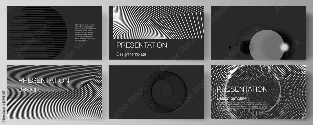 Vector illustration of the editable layout of the presentation slides design business templates. Geometric abstract background, futuristic science and technology concept for minimalistic design. Vector illustration of the editable layout of the presentation slides design business templates. Geometric abstract background, futuristic science and technology concept for minimalistic design.
