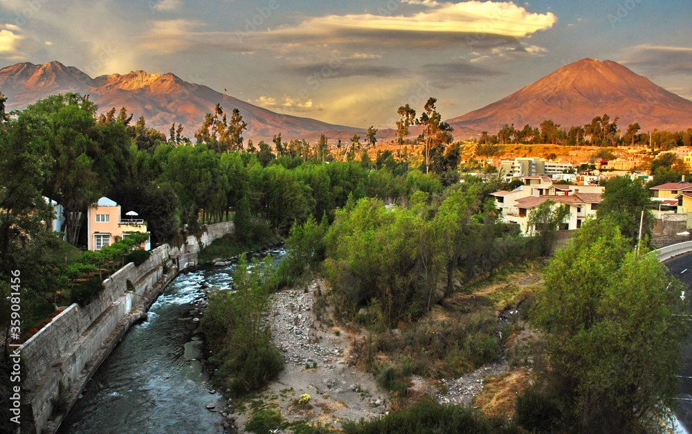 View of Volcano Misti in Arequipa, Peru View of Volcano Misti in Arequipa, Peru