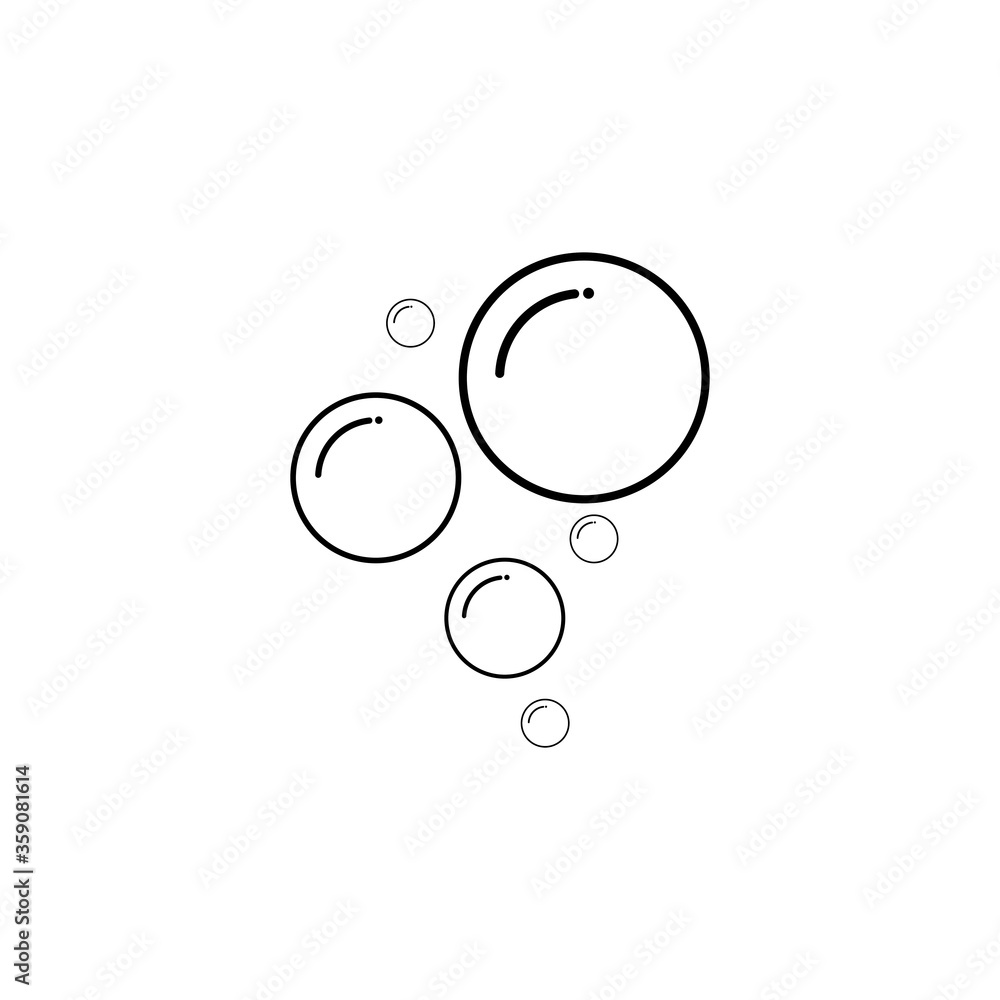 Bubble icon vector Bubble icon vector