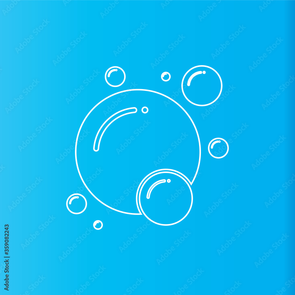 Bubble icon vector Bubble icon vector