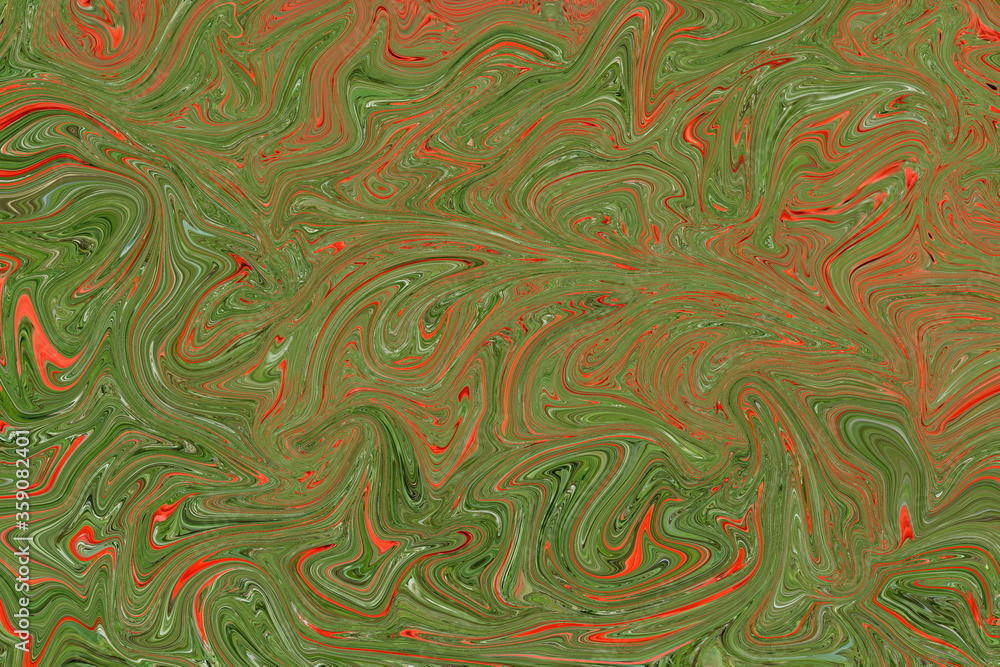 Fototapeta premium Abstract background pattern in green and red