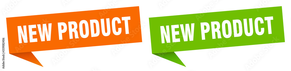 new product banner. new product speech bubble label set. new product sign new product banner. new product speech bubble label set. new product sign