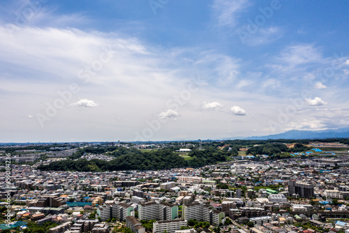 東京都多摩市方面の空撮写真_04