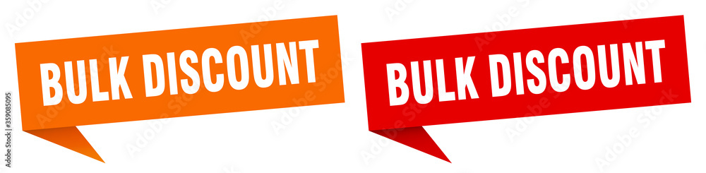 bulk discount banner. bulk discount speech bubble label set. bulk discount sign bulk discount banner. bulk discount speech bubble label set. bulk discount sign