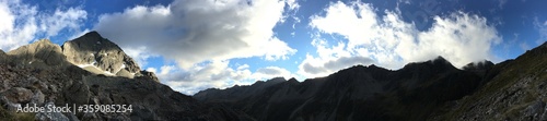 panorama of waiau pass