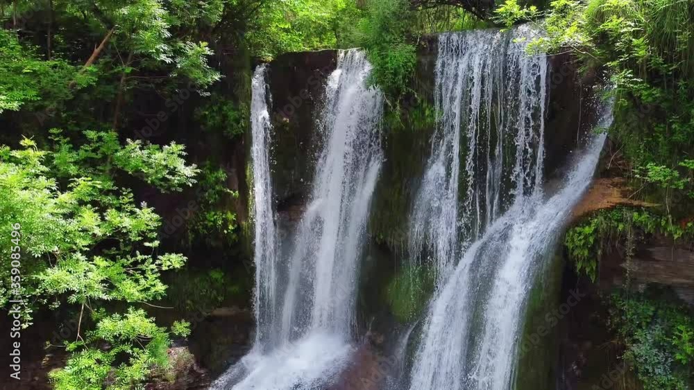 Idyllic rain forest waterfall, stream flowing in the lush green forest. High quality 4k footage. Idyllic rain forest waterfall, stream flowing in the lush green forest. High quality 4k footage.