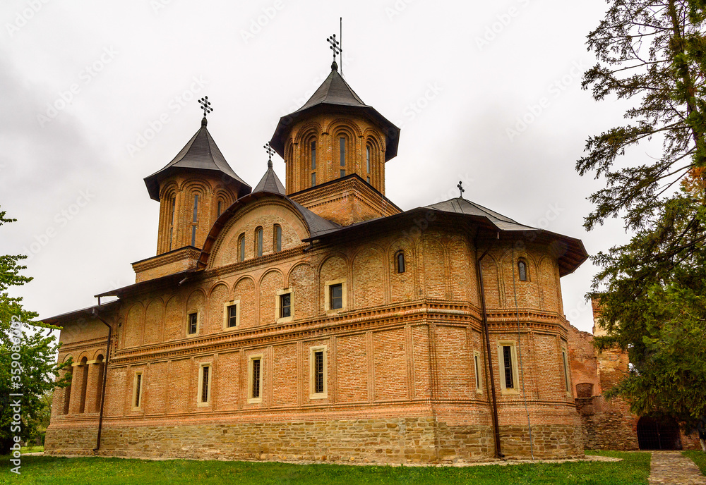 Orthodox church of the Monumental complex Curtea Domneasca, Targoviste, Romania