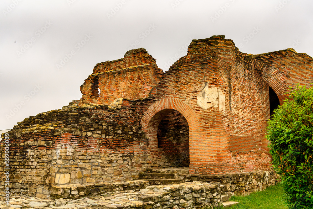 Fortress at the Monumental complex Curtea Domneasca, Targoviste, Romania