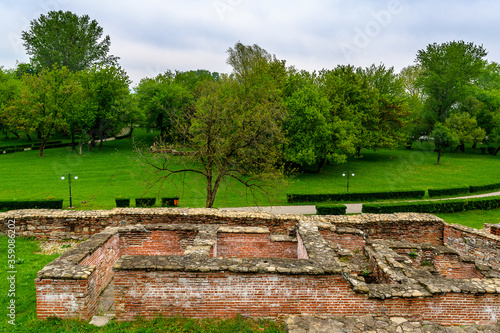 Fortress at the Monumental complex Curtea Domneasca, Targoviste, Romania