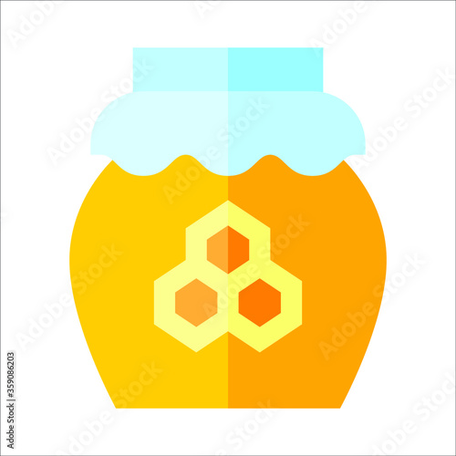 honey and honeycomb honey bottle