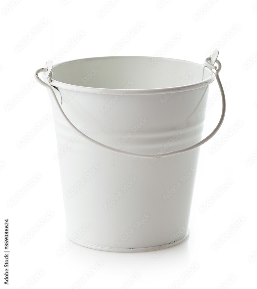 empty white bucket empty white bucket