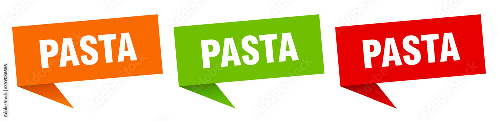 pasta banner. pasta speech bubble label set. pasta sign pasta banner. pasta speech bubble label set. pasta sign