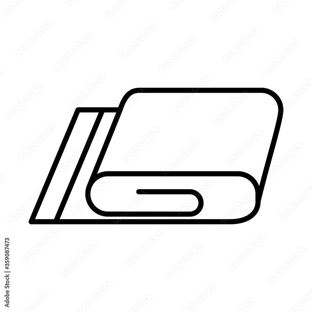 cotton towel line style icon vector design cotton towel line style icon vector design