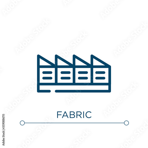 Fabric icon. Linear vector illustration. Outline fabric icon vector. Thin line symbol for use on web and mobile apps, logo, print media.