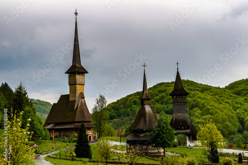 Wooden churches of Maramures site,  Transylvania, Romania. UNESCO World Heritage photo