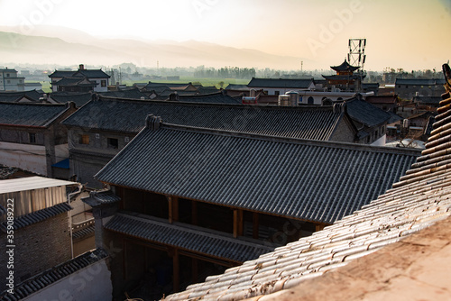  February 2019. The roofs of a rural village in Yunnan, southern China.