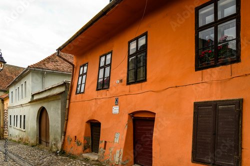 Architecture of the historic centre of Sighisoara  Romania. UNESCO World Heritage