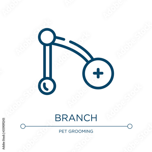 Branch icon. Linear vector illustration from nature collection. Outline branch icon vector. Thin line symbol for use on web and mobile apps, logo, print media.