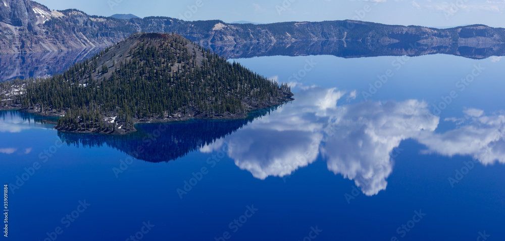 Crater Lake National Park in early spring