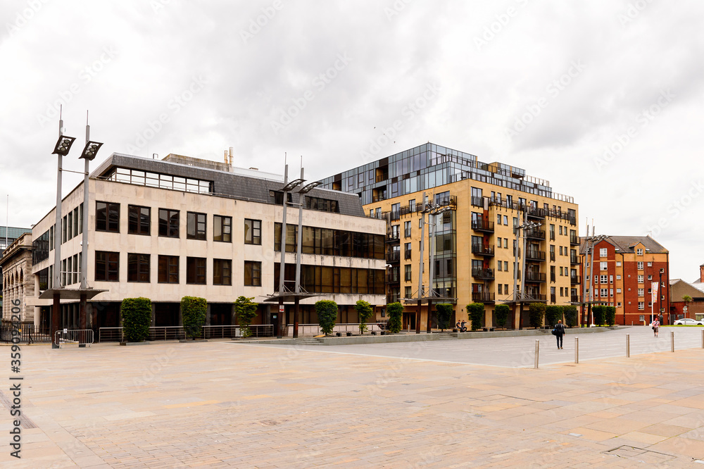 Obraz premium Architecture of Belfast, the capital and largest city of Northern Ireland