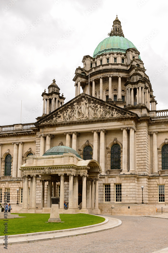 City Hall of Belfast, the capital and largest city of Northern Ireland