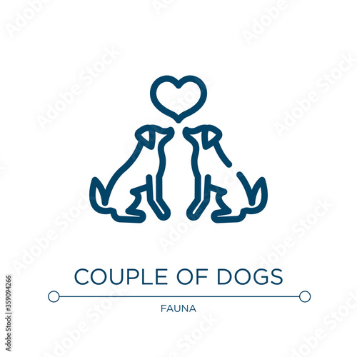 Photography Couple of dogs icon