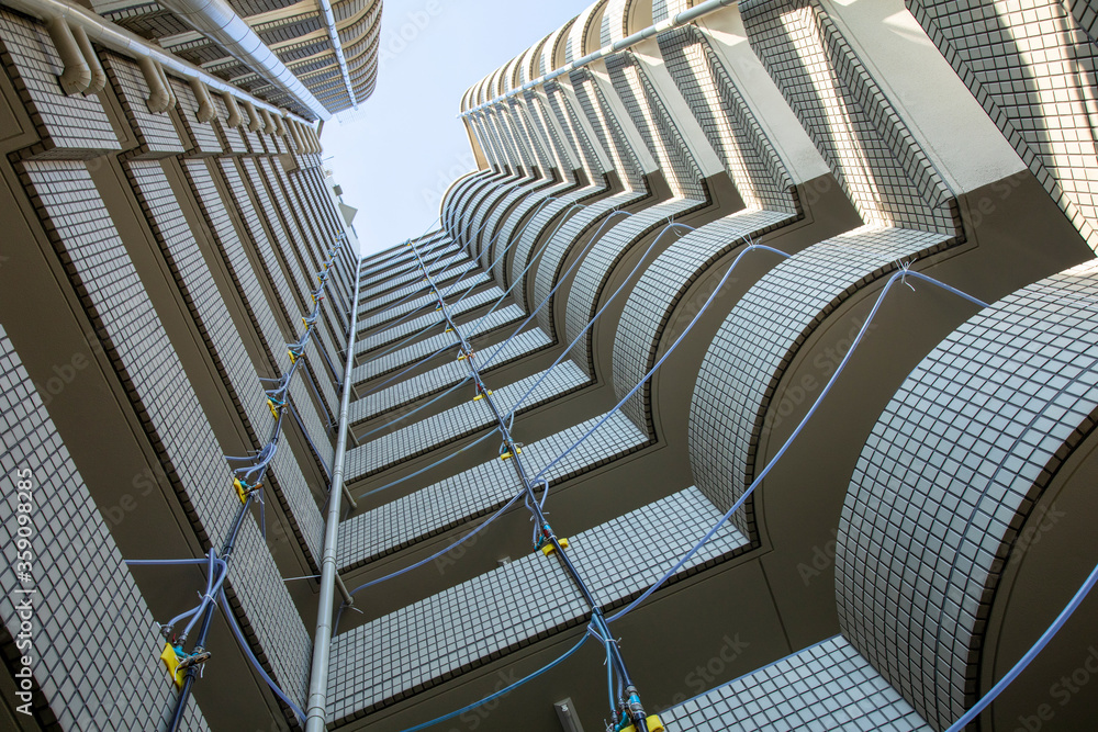 Fototapeta premium マンション給水管の配管工事