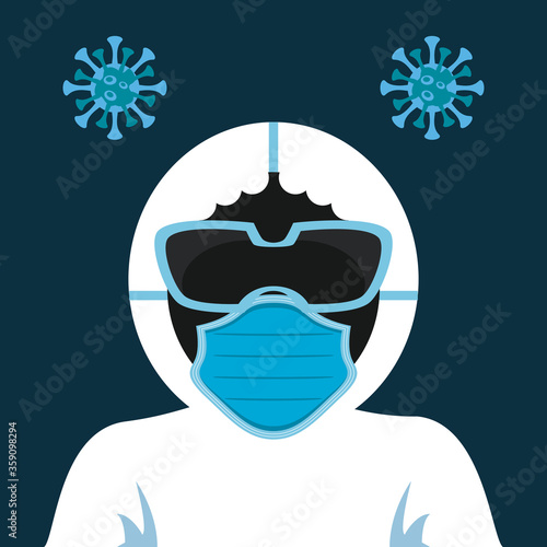 biosafety suit medical mask respiratory accessory for covid19 protection