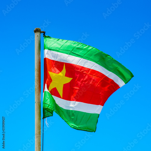 National Flag of Suriname, South America