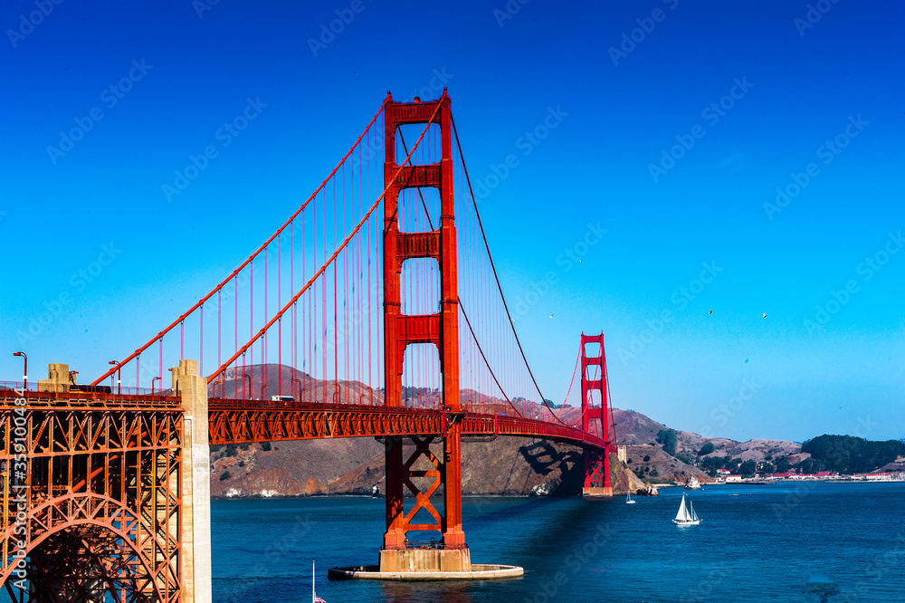 It's Golden Gate Bridge between San Francisco Bay and the Pacific Ocean, San Francisco, California, United States of America