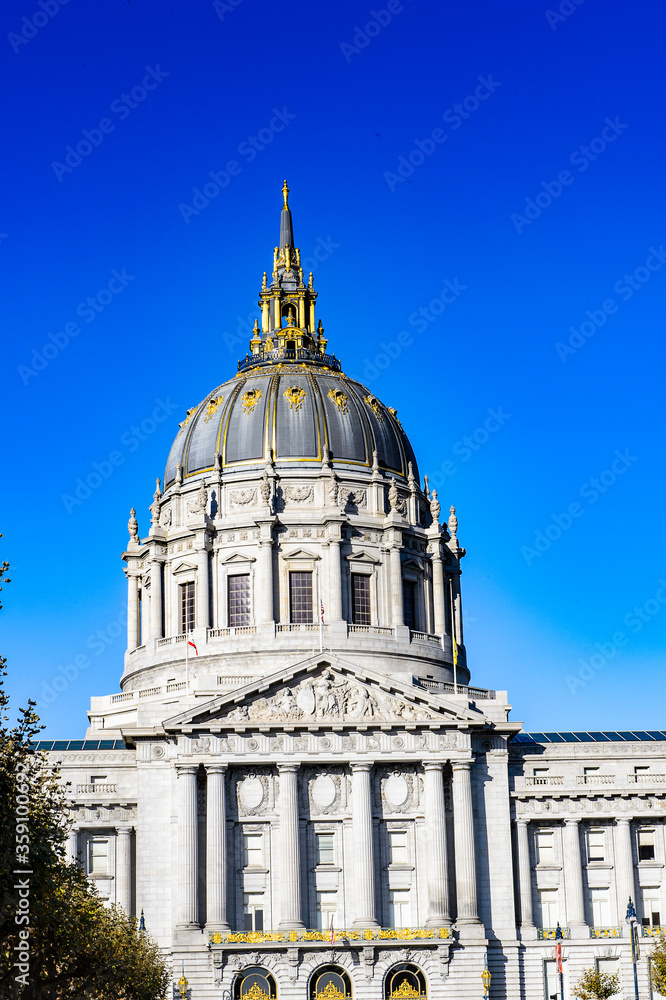 It's City Hall of San Francisco. San Francisco is the cultural, commercial, and financial center of Northern California