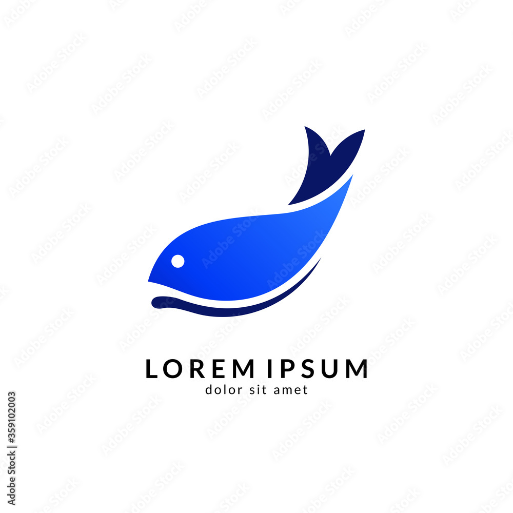 Fish logo vector template, suitable for fishing, restaurant seafood, market shop, business store, aquatic mascot and environment icon Fish logo vector template, suitable for fishing, restaurant seafood, market shop, business store, aquatic mascot and environment icon