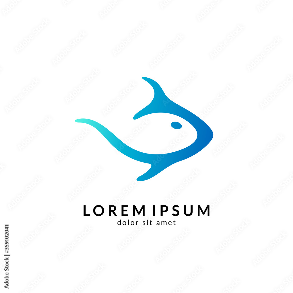 Fish logo vector template, suitable for fishing, restaurant seafood, market shop, business store, aquatic mascot and environment icon Fish logo vector template, suitable for fishing, restaurant seafood, market shop, business store, aquatic mascot and environment icon