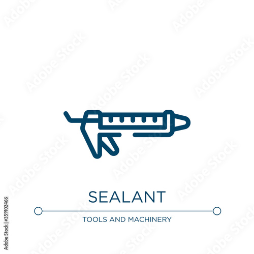 Sealant icon. Linear vector illustration from building collection. Outline sealant icon vector. Thin line symbol for use on web and mobile apps, logo, print media.