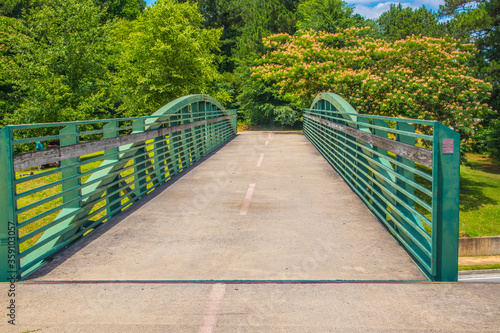 Nature along a 65 mile paved walking and hiking trail in north Georgia Silver Comet Trail