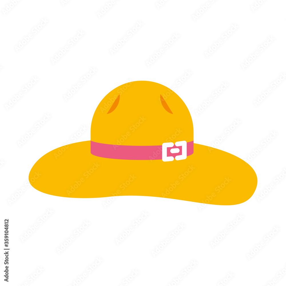 summer hat flat style icon vector design summer hat flat style icon vector design