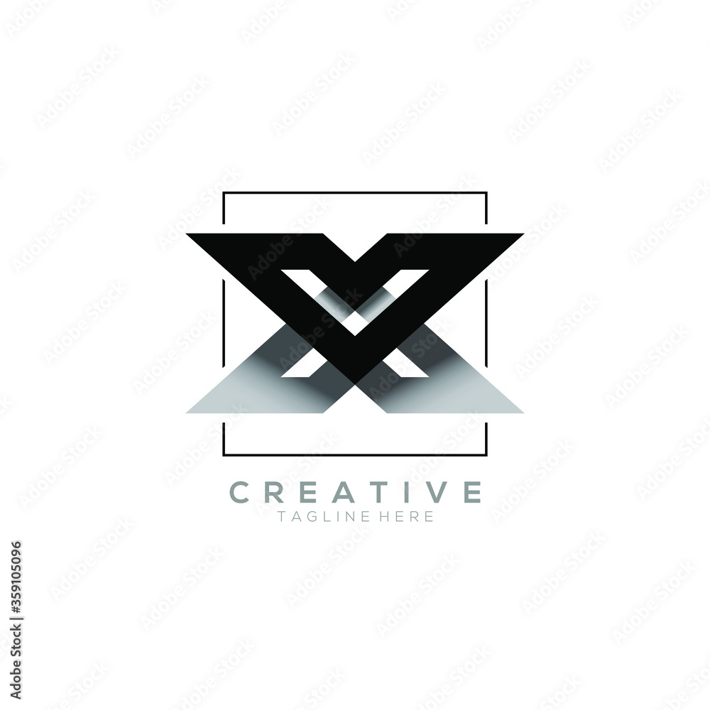 Fototapeta premium Letter X, modern abstract logo design template.