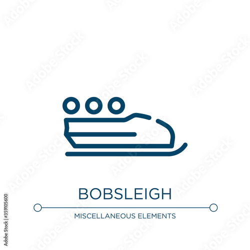 Obraz na plátne Bobsleigh icon