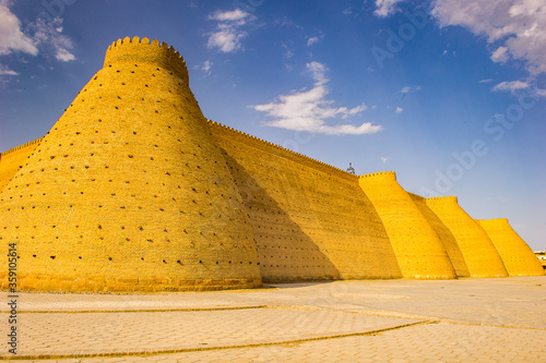 It's Wall of the Bukhara Fortress, Uzbekistan