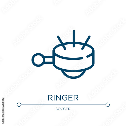 Ringer icon. Linear vector illustration from bicycle collection. Outline ringer icon vector. Thin line symbol for use on web and mobile apps, logo, print media.