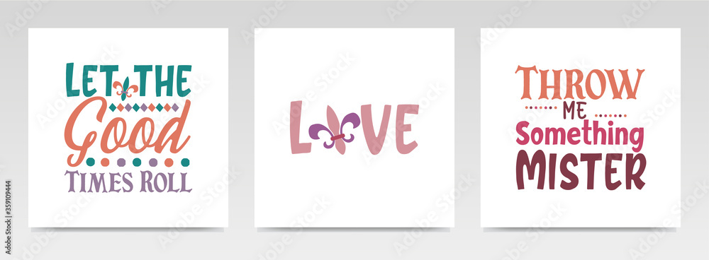 Festival quotes letter typography set illustration. Festival quotes letter typography set illustration.
